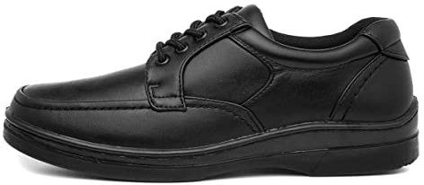 Hobos Mens Black Lace Up Shoes - Size 8 UK - Black