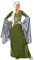 Atosa disfraz duende mujer adulto elfo verde XS