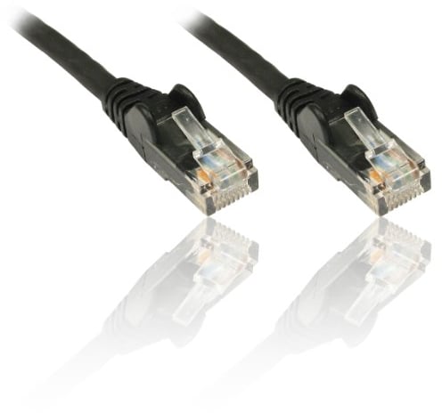 PremiumCord Câble Patch CAT5e UTP Ethernet LAN RJ45 1Gbit/s, AWG 26/7, 100% Cuivre, Rapide, Flexible et Durable, Noir, 0,5 m