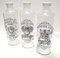 Botella de Cristal 1 litro, Colección de botellas para Agua Intrepidos. Juego de 3 botellas.