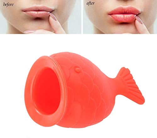 Lip Plumper, tragbares handgroßes Silikoninstrument mit Lippenpraller, fischförmiges Lippenvergrößerungswerkzeug für den täglichen Gebrauch mit sexy Lippen