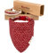 Hundehalstuch mit Halsband und Freundschaftsarmband von Pettsie, Verstellbare Größen S, M, und L, Abnehmbares Bandana Tuch, Attraktive Verpackung Inklusive, Hundeliebhaber, S, Rot