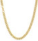 U7 Herren Panzerkette Collier 51cm 18k vergoldet Panzer Halskette Hip Hop Link Necklace 6mm breit kubanische Gliederkette Männer Jungen Modeschmuck Accessoire
