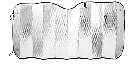 Acan Parasol Coche Plateado 130 x 60 cm. Protector Solar Reflectante para Parabrisas Delantero de vehículos, protección Rayos UV camionetas, todoterrenos, Furgonetas