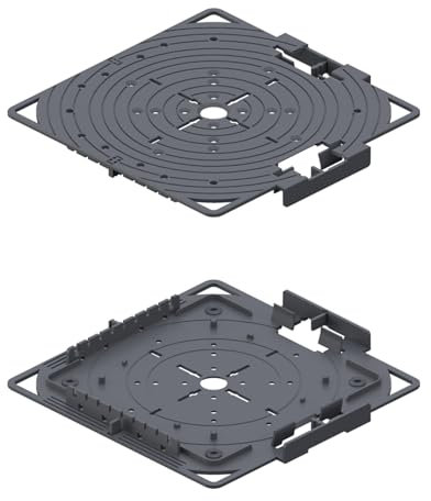 Trevendo Universal Stelzlager Vertikal-Abschlussclip-Set