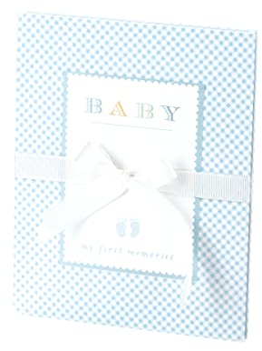 Rössler Papier 13301930000 - Leporello Baby Boy, weiße Seiten, hellblau, 150 x 190 mm, Geburt und Taufe, 1 Stück