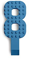 Made Happy Number Cake Topper | Birthday Cake Toppers & Happy Birthday Decorations | Cake Toppers For Boys & Birthday Cake Decorations | Happy Birthday Cupcake Toppers & Cake Decorations | Sky Blue 8