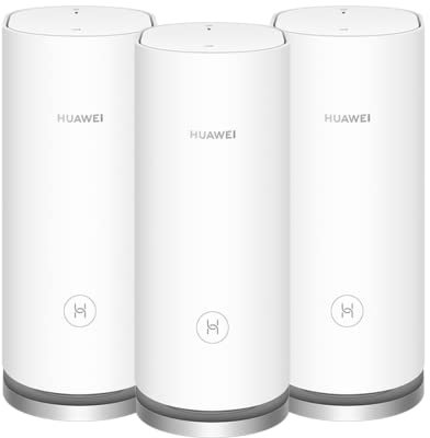 HUAWEI WiFi Mesh 3 AX3000 - Whole Home Mesh WiFi System, Seamless & Speedy, Up to 3000Mbps, Connect 250+ Devices, Ultra-Fast Connection in Med-Large Homes – Pack of 3 + UK Warranty