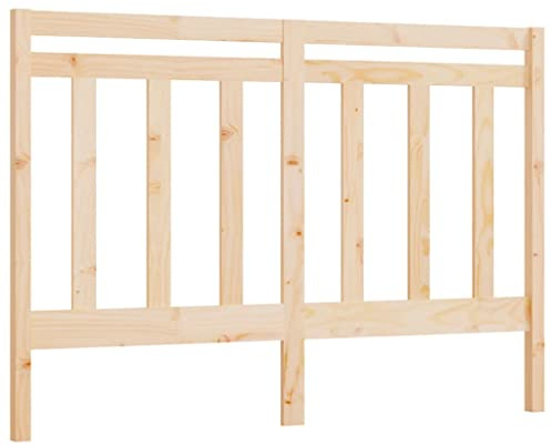 vidaXL Bed Headboard - Fashion-forward Design, Solid Pinewood Construction, Easy-to-Assemble Structure, Suitable for Any Bedroom, Measures 126x4x100 cm