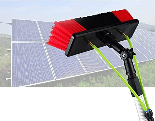 Wasserzufuhr-Stangen-Set, Teleskop-Fensterreinigungsstange, Teleskop-Fensterreinigungsbürste, ausziehbarer Reiniger, Wintergarten, Dach, Reinigung von Photovoltaik und Solarzellen