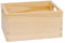 LAUBLUST Holzkiste ohne Deckel - Natur - 20 x 15 x 10 cm - Korb Aufbewahrung - Holzkiste klein - Vintage Deko - mit Griffen