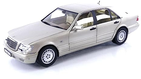 Norev - Mercedes-Benz S600 1997 Silver 1:18 Miniature, 183723, Silber, 1/18