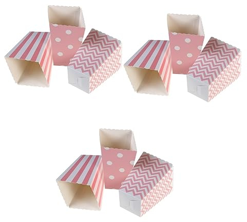 Gadpiparty 144 Stk Popcorn-karton Schokoriegel Tasche Partytasche Party-süßigkeiten-kartons Kasten Einweg