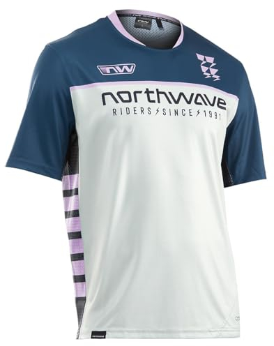 Northwave Edge 2 Fahrrad Trikot kurz grau/blau 2024: Größe: L (50)