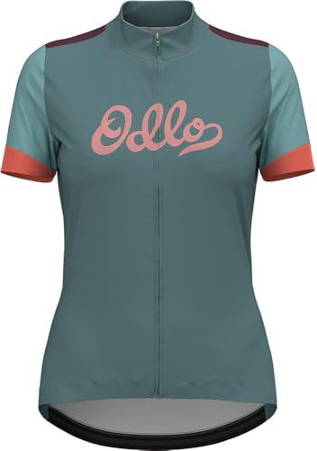 ODLO Fahrradtrikot Damen Essential Vintage I Radtrikot Kurzarm I Fahrradshirt