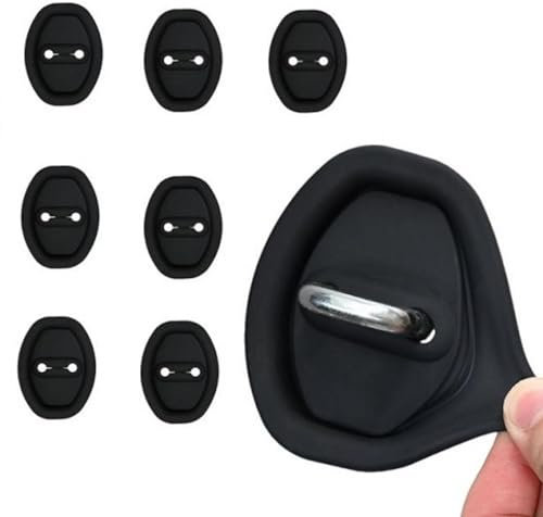 8 Car Door Lock, Car Silicone Door Latch Protective, Silent Shock Car Silicone Door Latch Protective, Vehicle Latch Pad, Vehicle Doors Locks Guard Stopper Set