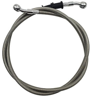 Motorrad Bremsschlauch Motorrad ATV Roller Hydraulische Bremsschlauch Linie Geflochtene Kabel 10mm Banjo Rohr Für Suzuki Für Kawasaki Für Yamaha 40mm-1400mm Ölschlauch Bremse(120mm)