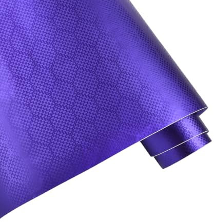 Blueshyhall Autofolie Muster Waben, Car Wrapping Folie Carbon Wabenmuster Glanz Matt Innen Außen, Autofolie mit luftkanälen, Coole Tunning Vinyl Folie für Auto, Motorrad (Lila, 45 x 152 cm)