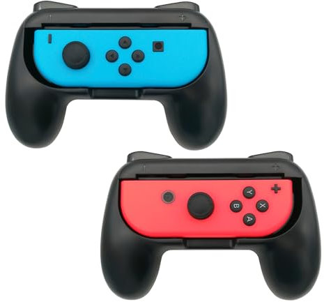 GAMSURFING Griffe für Nintendo Switch Joycons/Switch OLED Controller Spiel Zubehör mit Joy-Cons Handheld Joystick Fernbedienung Halter Controller Kit für Nintendo Switch, 2 Packs