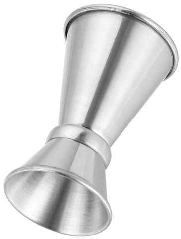 PRETYZOOM Tazza di oncia Martini Bicchiere di Vino Jigger misurino per Bicchierini misurino Jigger Attrezzi Barman Tazza da oncia da Cocktail misurino da Silver