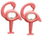 COLLBATH Lot De 2 Ouvre-bière En Métal Avec Poignées Pour Fêtes Célébrations Style Flamant Rose