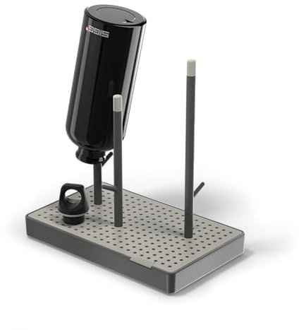 SIGG - Escurre Botellas Elara - Patas Antideslizantes & Bandeja de Goteo - Soportes de Goma Antirrayaduras - Sin BPA & Apto para Lavavajillas - Diseño Suizo Gris