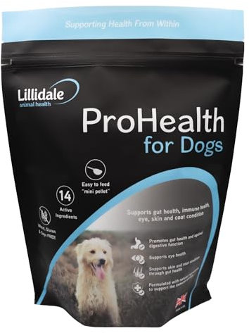 Lillidale ProHealth For Dogs 500g - Probiotic Formula To Support Your Dogs Gut Health. Contains 14 Active Ingredients. Scientifically Formulated To Support A Healthy Stomach & Optimal Digestion