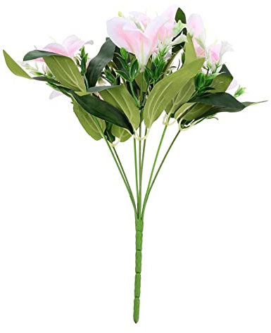 Warmhm Künstliche Lilienblume Handgefertigt für Hochzeit und Heimdekoration