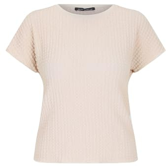 Betty Barclay Damen Strukturshirt mit U-Boot-Ausschnitt 46, Grau