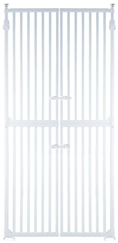 RAMROXX Absperrgitter Treppenschutzgitter weiß 86-96cm 180cm Hoch
