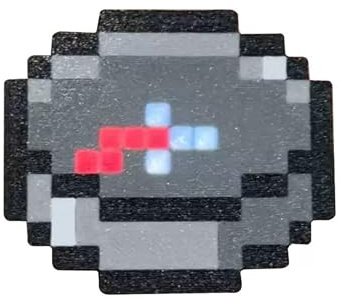 Pixel Kompass, Retro 8-Bit Stil Kompass mit Batteriebetrieb, Outdoor Navigationsgerät für Camping & Wandern