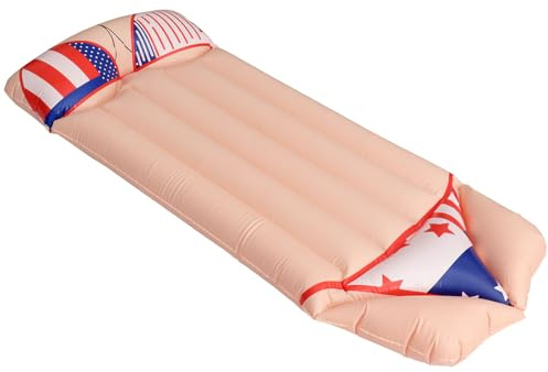 GLEAVI Tapis de Natation Flottant Gonflable Style Bikini Rouge pour Adulte, Grand Matelas Aquatique Léger et Portable, Coussin Bain Piscine pour Loisirs et Détente Estivale