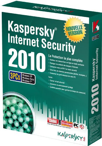 Kaspersky internet security 2010 (3 postes, 1 an)