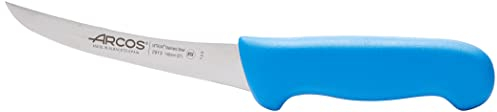 Arcos Coltello Disossatore con Lama in Acciaio Inossidabile Nitrum 140 mm – Coltello Professionale per Tagliare Ossa e Carne – Manico Ergonomico in Polipropilene, Colore Blu, Serie 2900