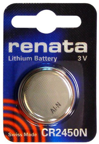 1 x Renata 2450 fabriquée en Suisse au Lithium