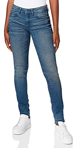 G-STAR RAW Damen 3301 Contour Skinny Jeans, Blau (medium Aged 60877-6550-071), 25W / 30L