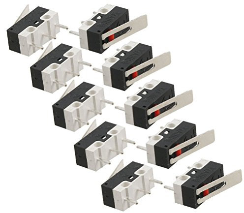 ROSENICE 10 Pezzi Mini Interruttore a Levetta SPDT Micro Interruttore Leva Lunga