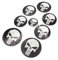 Finest Folia Digitaldruck Emblem Sticker Aufkleber (R018 Skull 1)