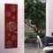Wandgarderobe/Garderobe, Design Rose, 140x40x2 cm, rot (Marke: Szagato, Made in Germany) (Kleiderständer Garderobenständer Wandpaneel Wanddeko Kleiderhaken Flurgarderobe)