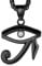 FaithHeart schwarze Horusauge Kette Punk Gotik ägyptischer Horusauge Anhänger für Männer und Jungen