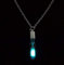 Collier avec Pendentif en Forme de sablier Phosphorescent