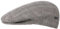 Lipodo Devron Karo Flatcap Herren - Made in Italy - Zweiteilige Stoffmütze aus Baumwolle - Gefütterte Baumwollcap - Schirmmütze in Vintage-Optik - Frühjahr/Sommer grau 60 cm