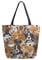 BIGJOKE Canvas-Tragetasche, niedliches Hundemuster, große Damen-Umhängetasche, Handtasche, wiederverwendbar, Einkaufen, Lebensmittel, tragbare Aufbewahrungstasche für den Außenbereich.