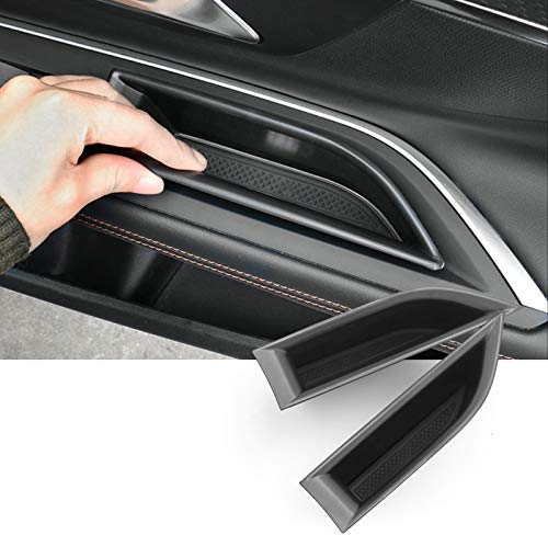SKTU Lot de 2 boîtes de rangement pour poignée de porte avant de voiture compatible avec Peugeot 3008 5008 GT SUV 2017-2023 2024