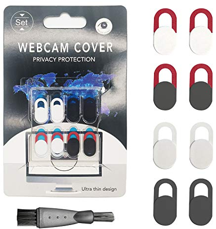 8 Pack Webcam Cover Slider for Privacy,0.028in Ultra Thin Design Web Camera Cover Slide for Laptop, Desktop, PC, Tablet, Smartphone and More,Laptop Accessories,Protect Your Privacy Security