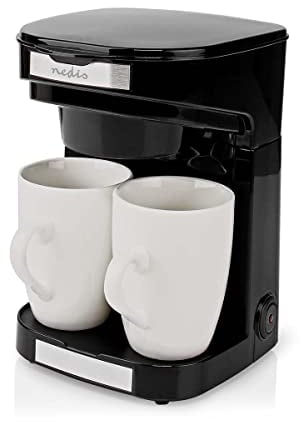 NEDIS KACM140EBK Cafetière noir Nombre de tasse=2