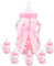Cyrank Süßigkeiten Flasche, 30 Stück Madchen Süßigkeiten Box, Mini-Babyflaschen, Pink Candy Flaschen, Entzückende Baby-Dusche-Box für Geburtstags-Tauf-Geschenk Baby Party Dekoration(pink)