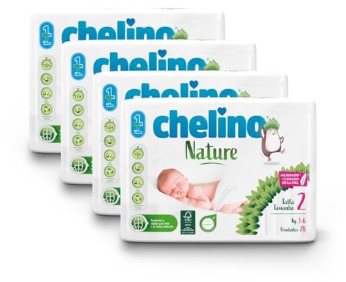 Pack ahorro Pañales T2 3-6 kg Chelino Nature 112 Uds