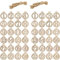 HERZWILD adventskalender zahlen holz 2 sets Holzzahlen Holzanhänger Adventskalender Zahlen buttons zum Basteln (Holz 1)