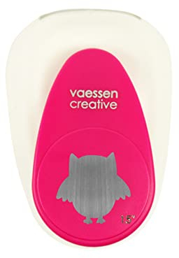 Vaessen Creative Motivstanzer Eule - 3.5 x 3.6 cm - Stanzer für Bastelpapier, Tonpapier, Scrapbookpapier oder Decoupagepapier